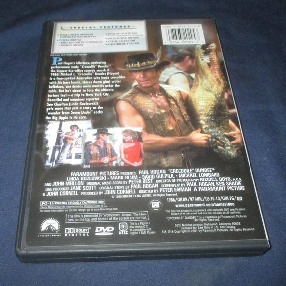 Crocodile Dundee (DVD, 2001, Widescreen, Canadian) Paul Hogan - Picture 3 of 3